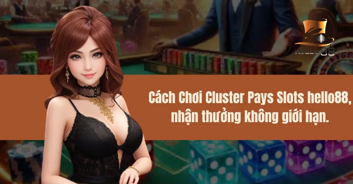 Cách Chơi Cluster Pays Slots hello88, nhận thưởng không giới hạn.