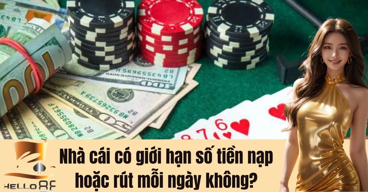 Nhà cái có giới hạn số tiền nạp hoặc rút mỗi ngày không?